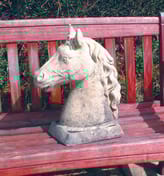 Horses Head Stone Statue Original Product Photo