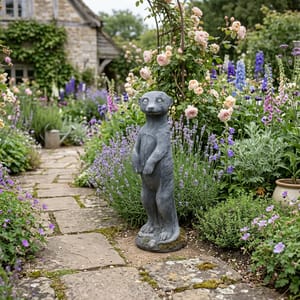 Stone Meerkat Statue by Lucas Stone