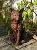 Woodland Fox Garden Ornament Burnt Umber