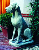 Male Great Dane Statue in cast stone