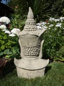 Large Thai Buddha Head Statue in Stone C0436 Rear