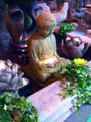 Meditating Buddha Stone Fountain Original Photo