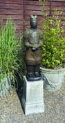 Medium Terracotta Warrior Stone Statue in cast stone
