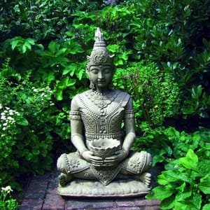 Serene Buddha Statue in Cast Stone