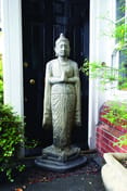 Standing Buddha Statue in cast stone