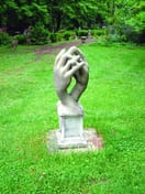 Entwined Hands Garden Statue - Original Cotswold Stone Finish