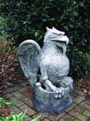 Heraldic Griffin Garden Statue in cast stone