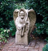 Macabre Stone Garden Statue - Original Photo