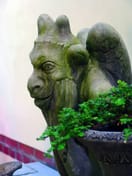 Notre Dame Gargoyle Garden Statue in Umber