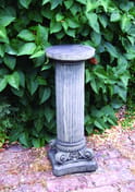 Corinthian Column Stone Garden Pedestal in cast stone