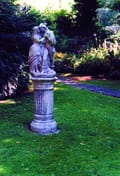 Large Stone Doric Garden Pedestal in cast stone