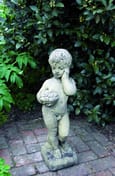 Gemini Boy Garden Statue in cast stone