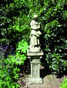 Peasant Girl Garden Statue in cast stone