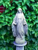 Virgin Mary Garden Statue in Aged Cotswold