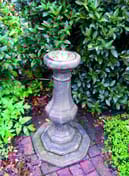 Brass Sundial on Stone Pedestal Original