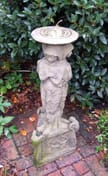 Brass Sundial on Victorian Stone Garden Pedestal in cast stone