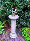 Medium Armillary on Brighton Stone Pedestal Original