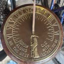 Round Aged Brass Dial (C3921)