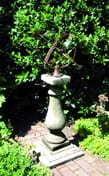 Large Armillary on Baluster Stone Garden Pedestal Original