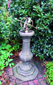 Medium Armillary on Stone Garden Pedestal in cast stone