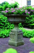 Grand Victorian Stone Garden Tazza in cast stone