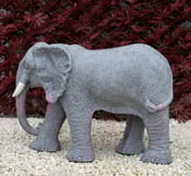 Extra Large Elephant Garden Statue in Grey - Original Photo