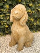 Loyal Spaniel Garden Ornament in Sandstone - Original Photo