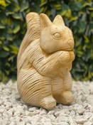 Rustic Squirrel Garden Ornament in Sandstone - original product photo