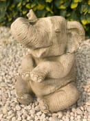 Sitting Elephant Stone Garden Ornament original product photo