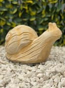 Sleepy Snail Garden Ornament in Sandstone - original product photo