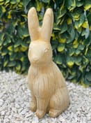 Standing Rabbit Garden Ornament in Sandstone — Original Product Photo