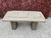 Sleeper Stone Garden Bench in Stone - original product photo