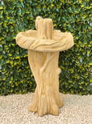 Blue Tit Birdbath in Sand Stone - Original Product Photo