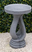 Looping Stone Birdbath in Grey - original product photo