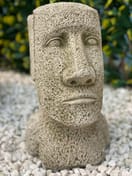 Moai Head Garden Statue in Stone - original product photo