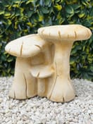 Large Mushroom Family Garden Ornament in Sandstone - Original Product Photo