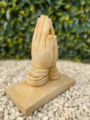 Praying Hands Garden Ornament in Sandstone - original product photo