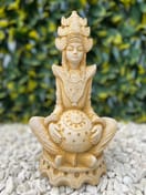 Sitting Princess Stone Garden Ornament in Sandstone - original product photo