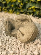 Sleeping Dragon Stone Garden Ornament in Stone - original product photo