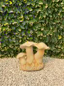 Small Mushroom Family Garden Ornament in Sandstone - Original View