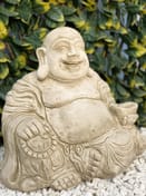 Large Jolly Buddha Garden Ornament in Stone - Original View