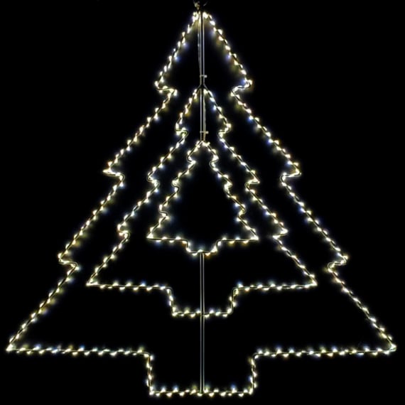 60cm Rotating Tree LED Motif Warm White
