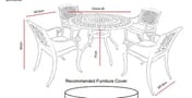 Lichfield Ballykeel 4 Seat Dining Set Dimensions