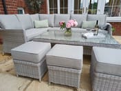 Lichfield Rapello Casual Rattan Dining Set with Adjustable-Table