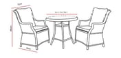 Lichfield Campania Bistro Set Dimensions