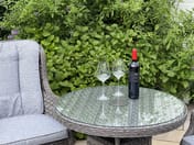 Lichfield Campania Bistro Set Glass Top