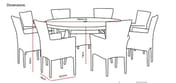 Lichfield Novelda 8 Seat Rattan Dining Set Dimensions