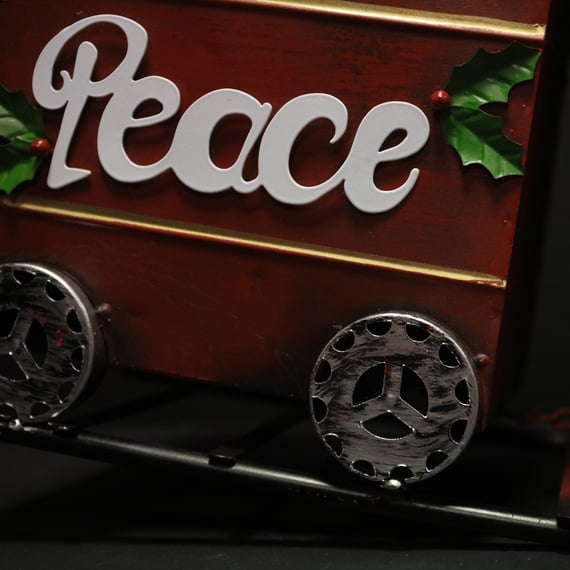 Festive Steam Train Christmas Decoration