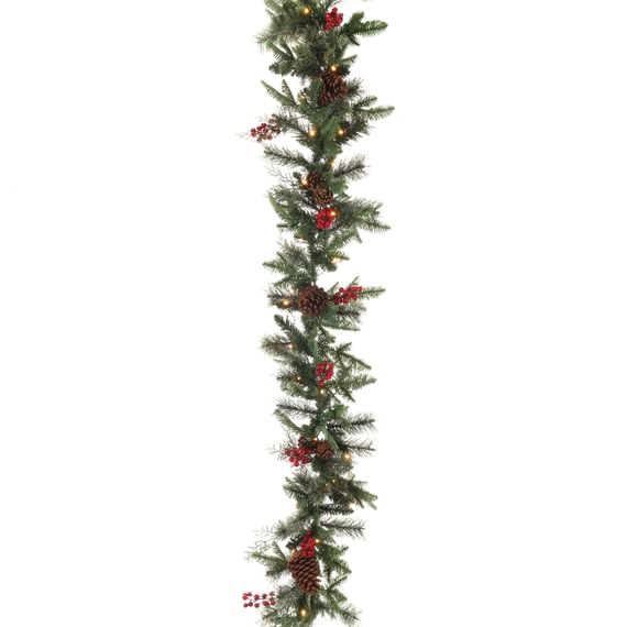 Winter Berry Pre Lit Christmas Garland 60inch