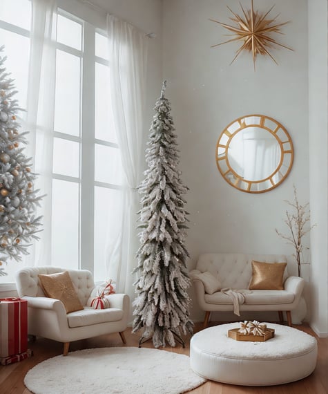 Frosted Fjord Slim Christmas Tree